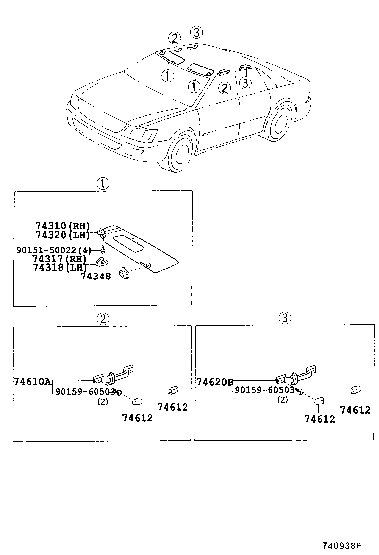 74232-33260 PANEL, FRONT ARMREST BASE, UPPER LH product image