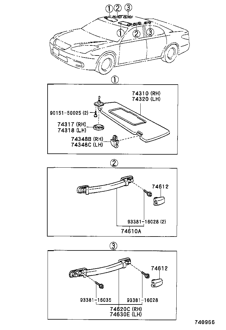 74232-33240-B0 PANEL, FRONT ARMREST BASE, UPPER LH product image