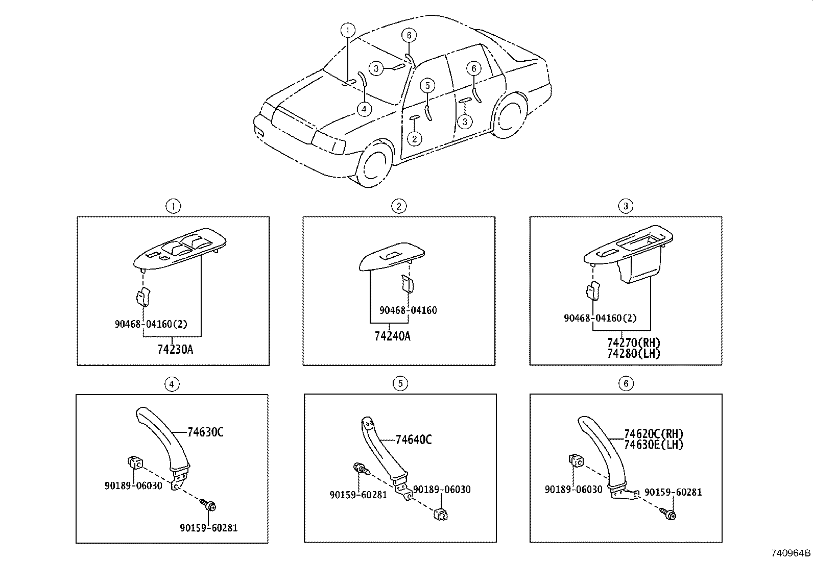 74232-43010 PANEL, FRONT ARMREST BASE, UPPER LH product image
