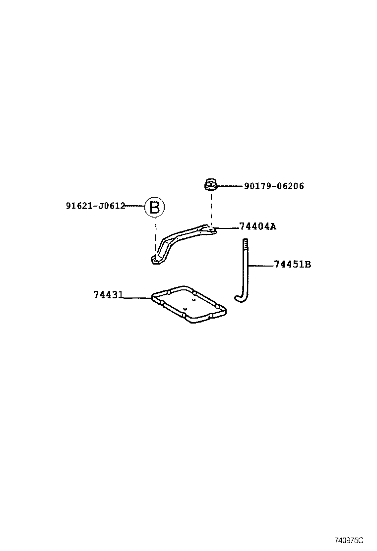 74404-33090 CLAMP SUB-ASSY, BATTERY product image