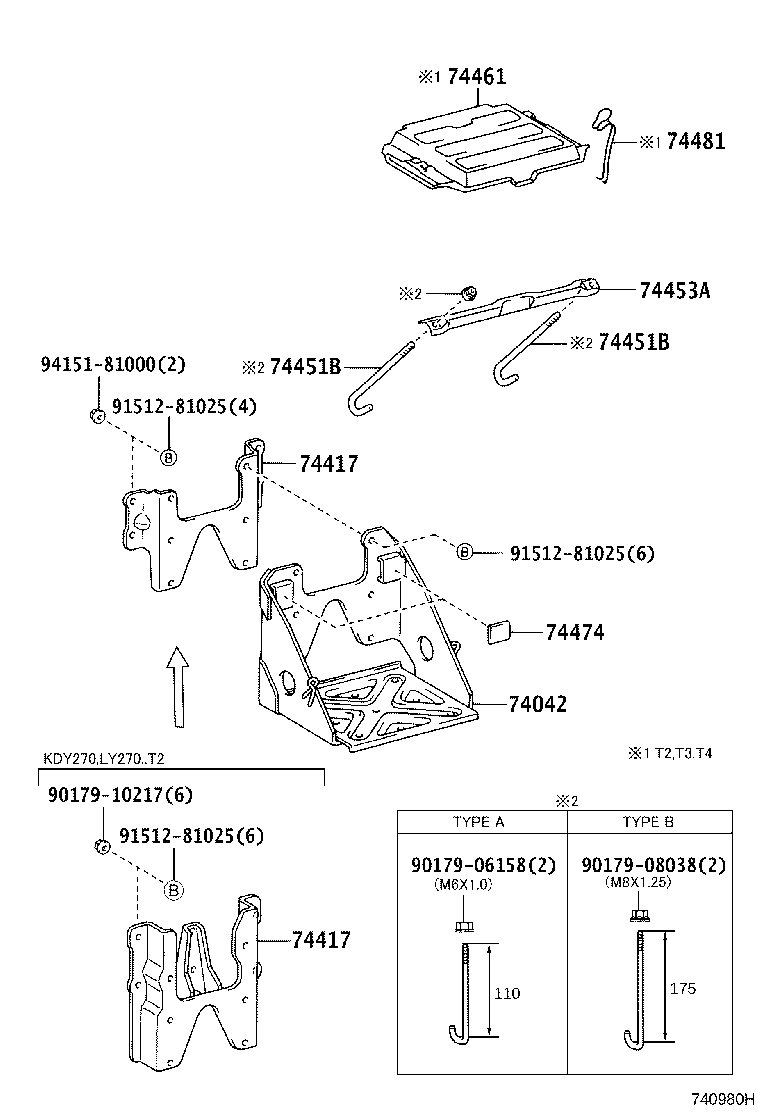 74452-25030 PLATE, BATTERY SET product image
