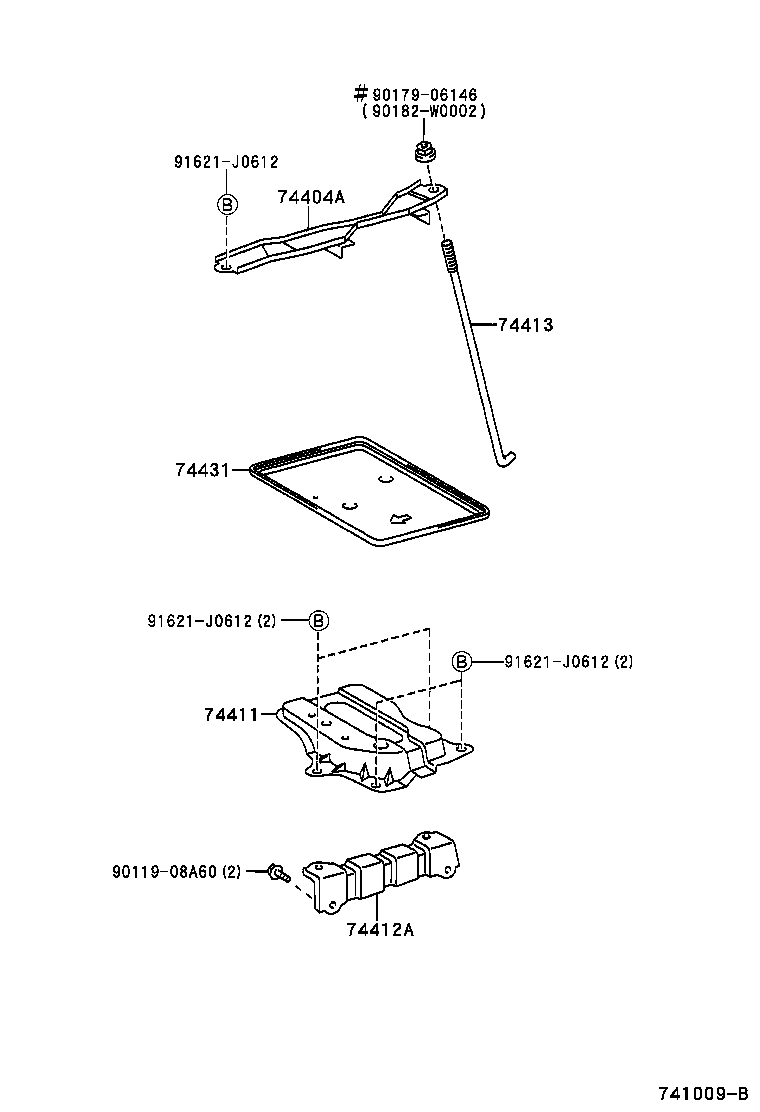 74451-02012 BOLT, BATTERY CLAMP product image