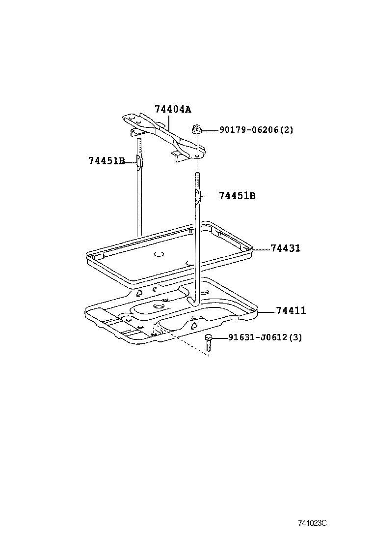 74411-63010 CARRIER, BATTERY product image