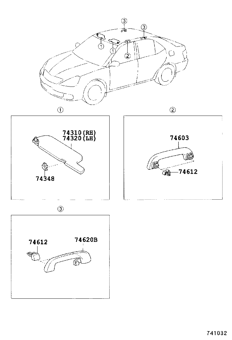 74612-20060 COVER, ASSIST GRIP, RH product image