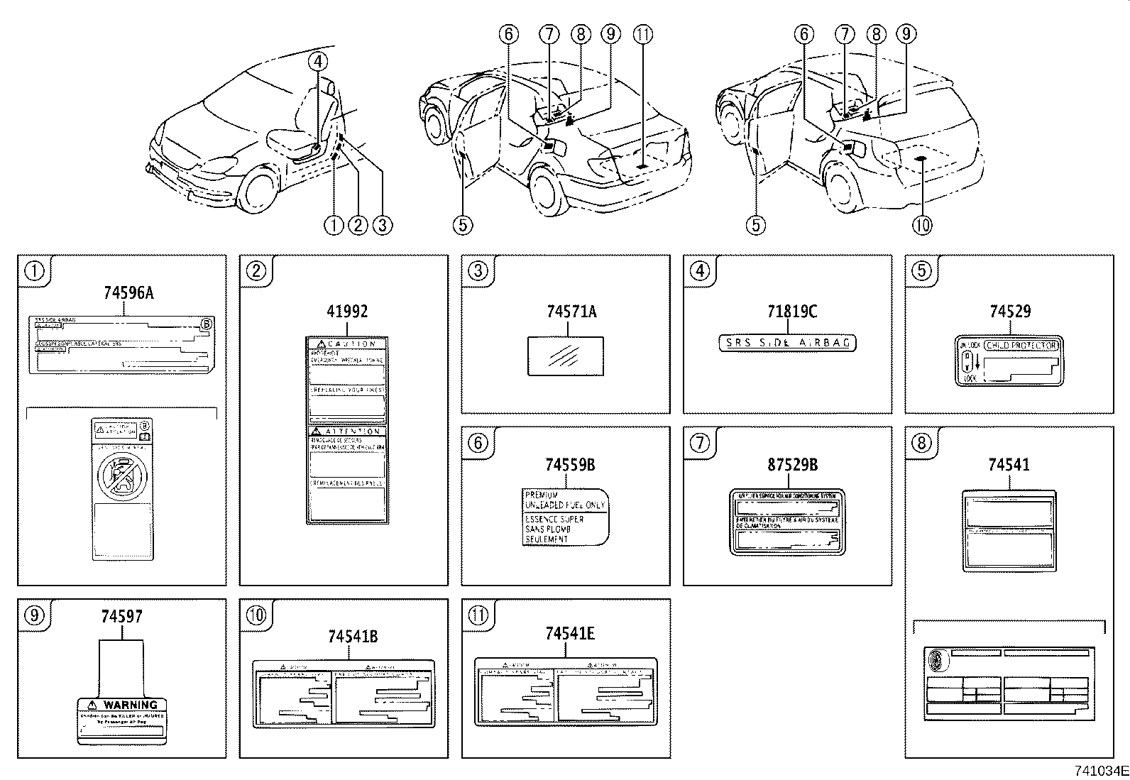 Toyota 11298-22181 LABEL, EMISSION CONTROL INFORMATION