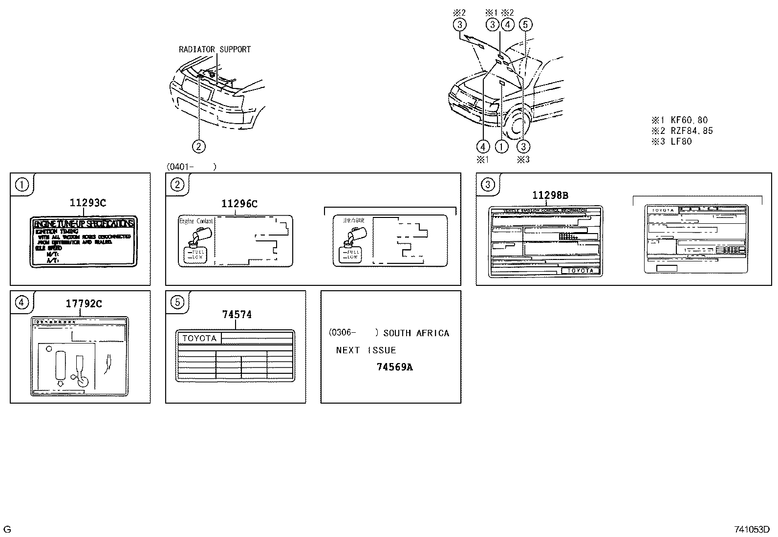 11298-06021 LABEL, EMISSION CONTROL INFORMATION product image