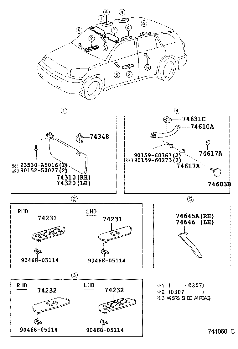 74231-42110-B0 PANEL, FRONT ARMREST BASE, UPPER RH product image