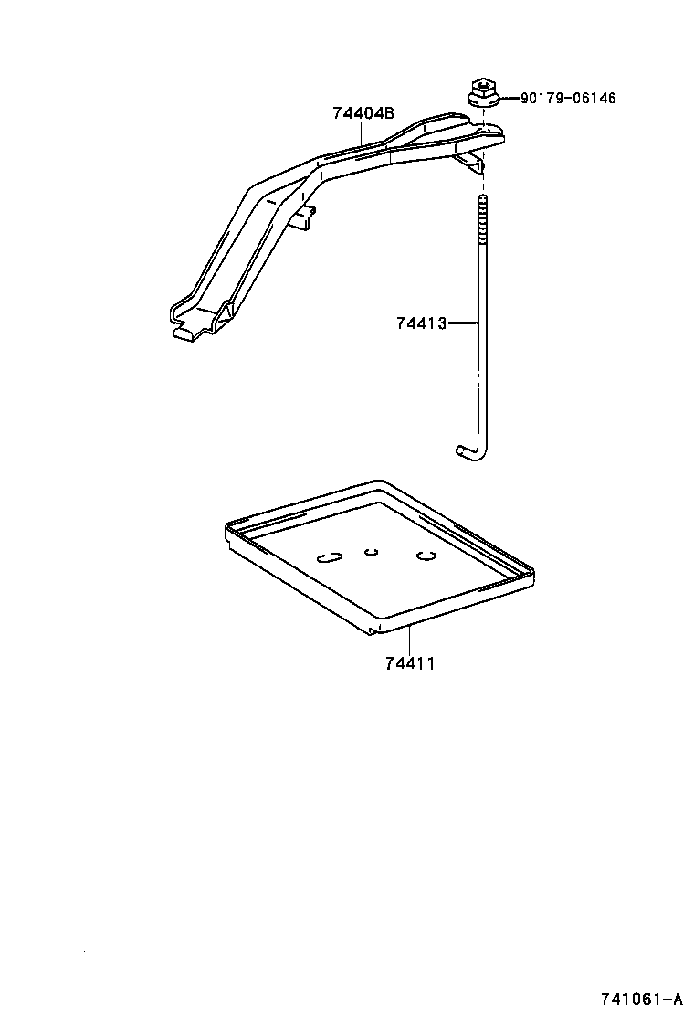 74404-58010 CLAMP SUB-ASSY, BATTERY product image