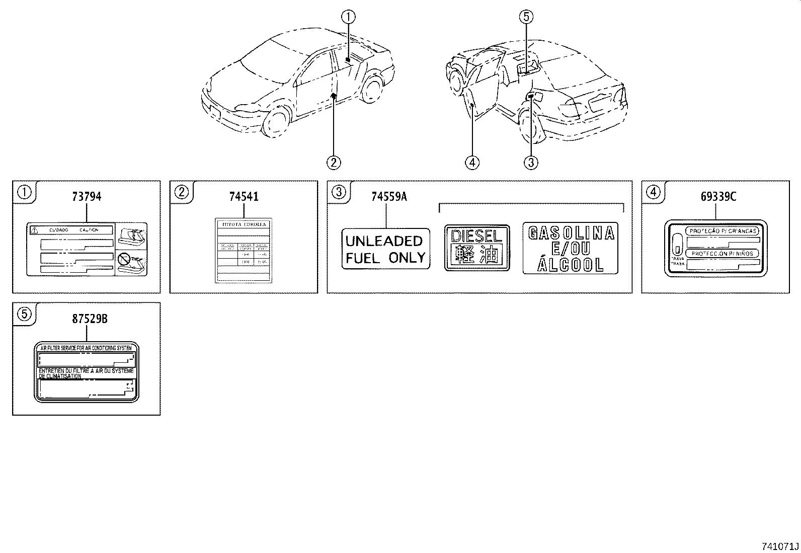 11296-0D030 LABEL, ENGINE SERVICE INFORMATION product image