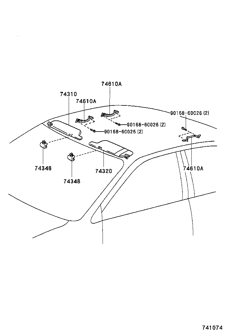 74271-02090-B0 PANEL, REAR DOOR ARMREST BASE, UPPER RH product image