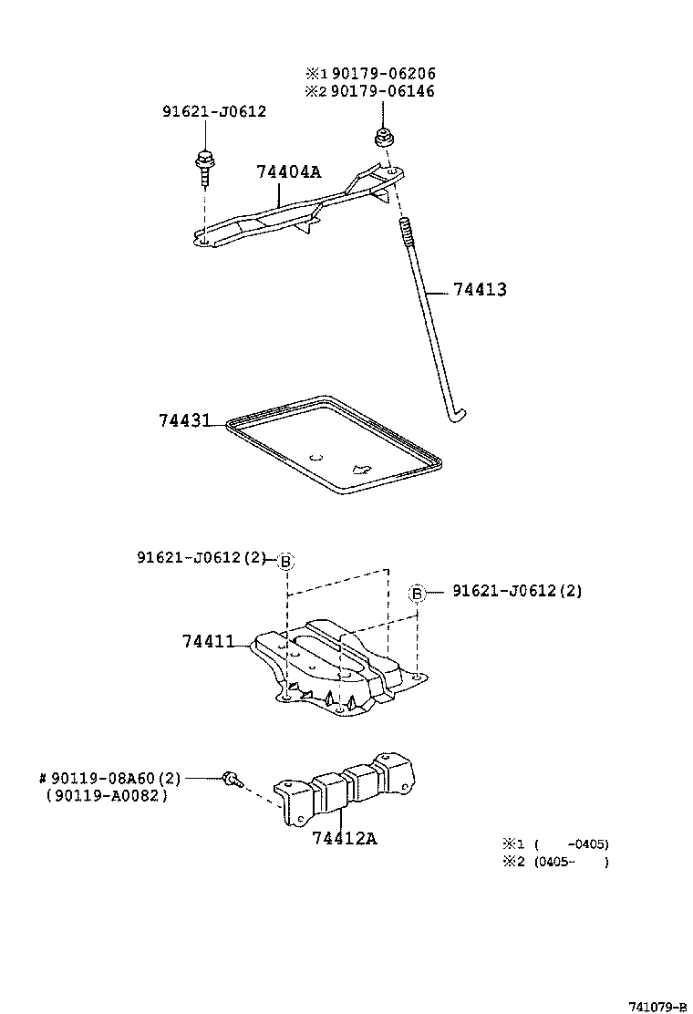 Toyota 74431-12090 TRAY, BATTERY