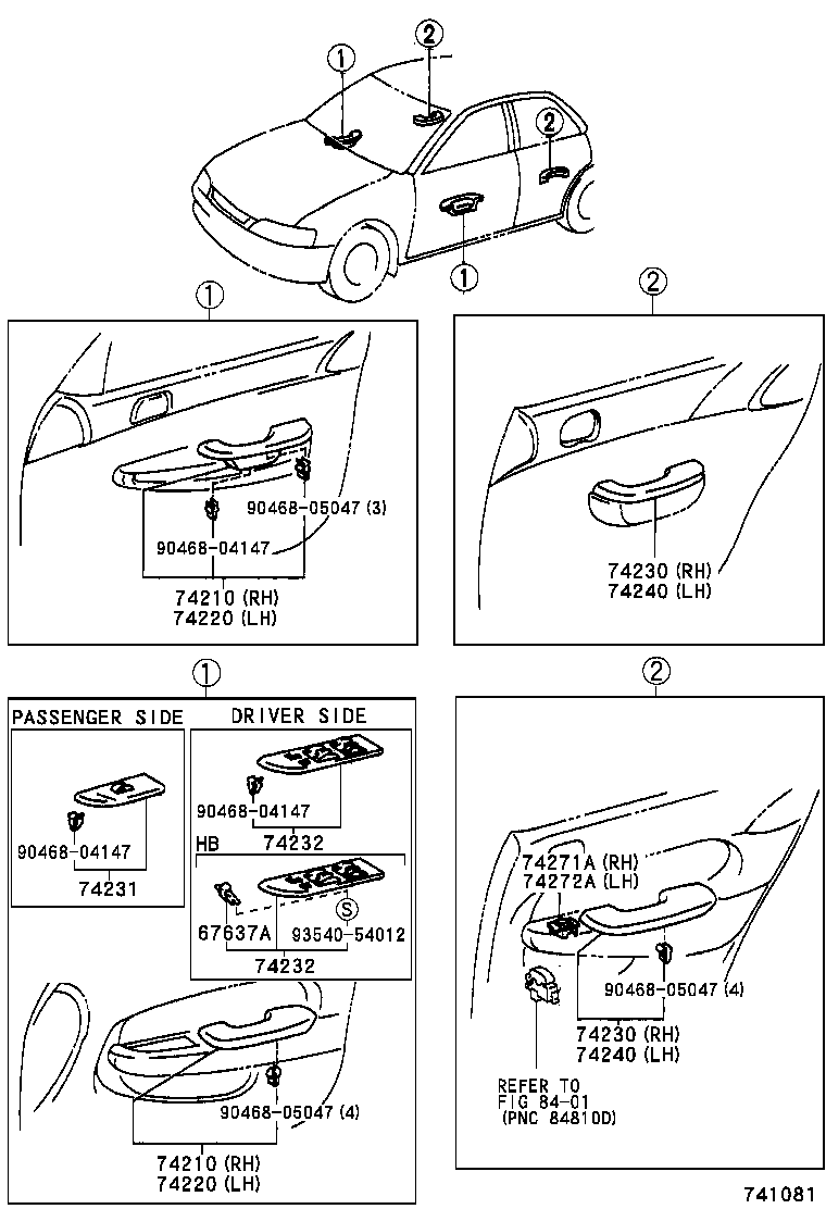 74232-02090-G0 PANEL, FRONT ARMREST BASE, UPPER LH product image