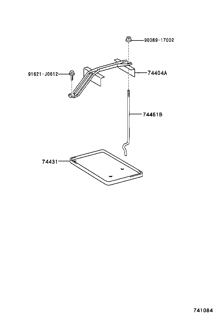 74452-YC020 BOLT, BATTERY CLAMP product image