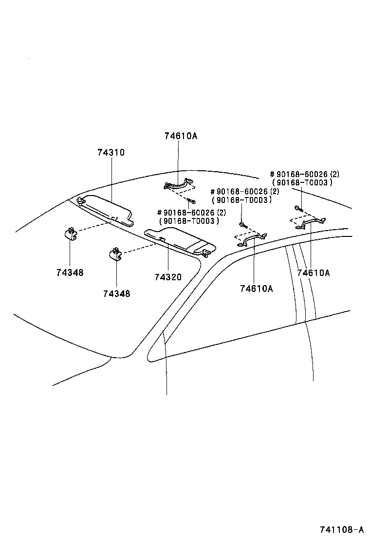 74232-12550 PANEL, FRONT ARMREST BASE, UPPER LH product image