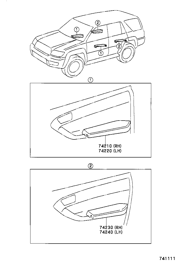 74348-34010-E1 HOLDER, VISOR product image