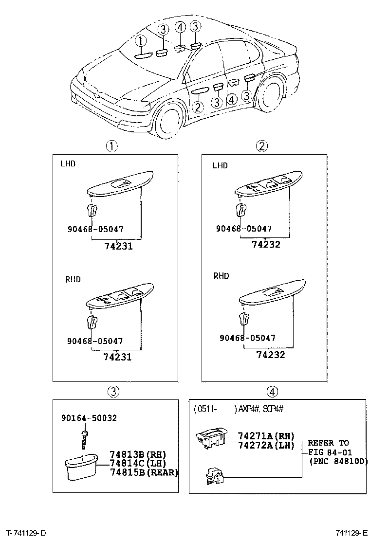 74232-0D010 PANEL, FRONT ARMREST BASE, UPPER LH product image