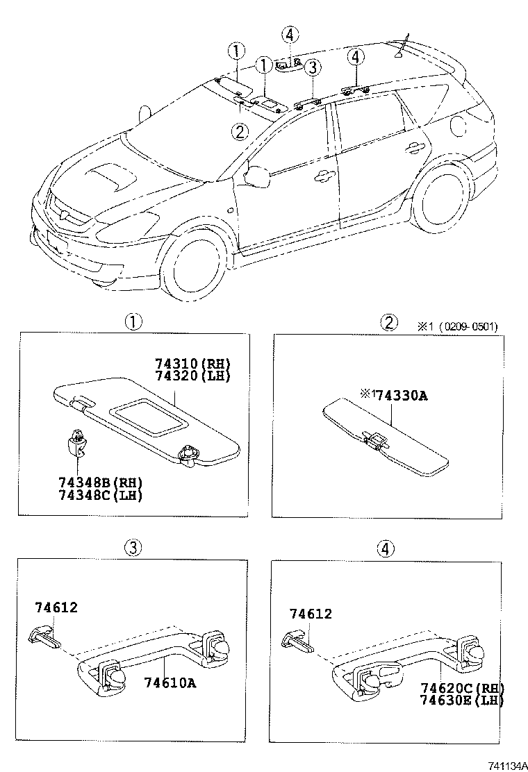 74232-21060 PANEL, FRONT ARMREST BASE, UPPER LH product image