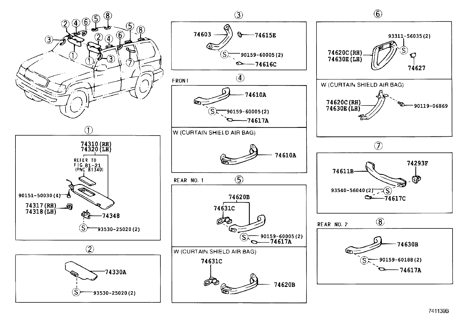 74231-60281 PANEL SUB-ASSY, FRONT ARMREST BASE, UPPER RH product image