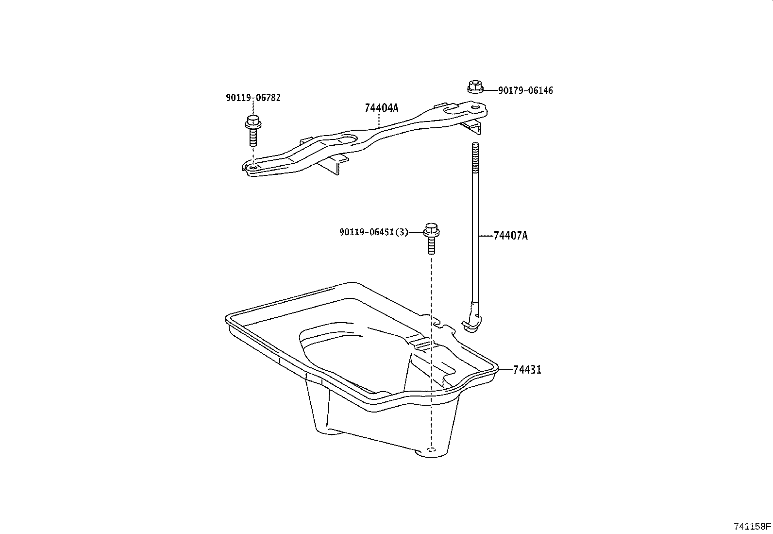 74451-43010 BOLT, BATTERY CLAMP product image