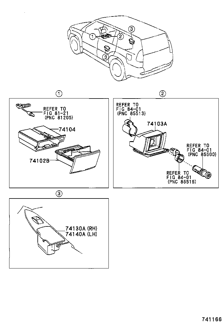 74102-60160 BOX SUB-ASSY, FRONT ASH RECEPTACLE product image