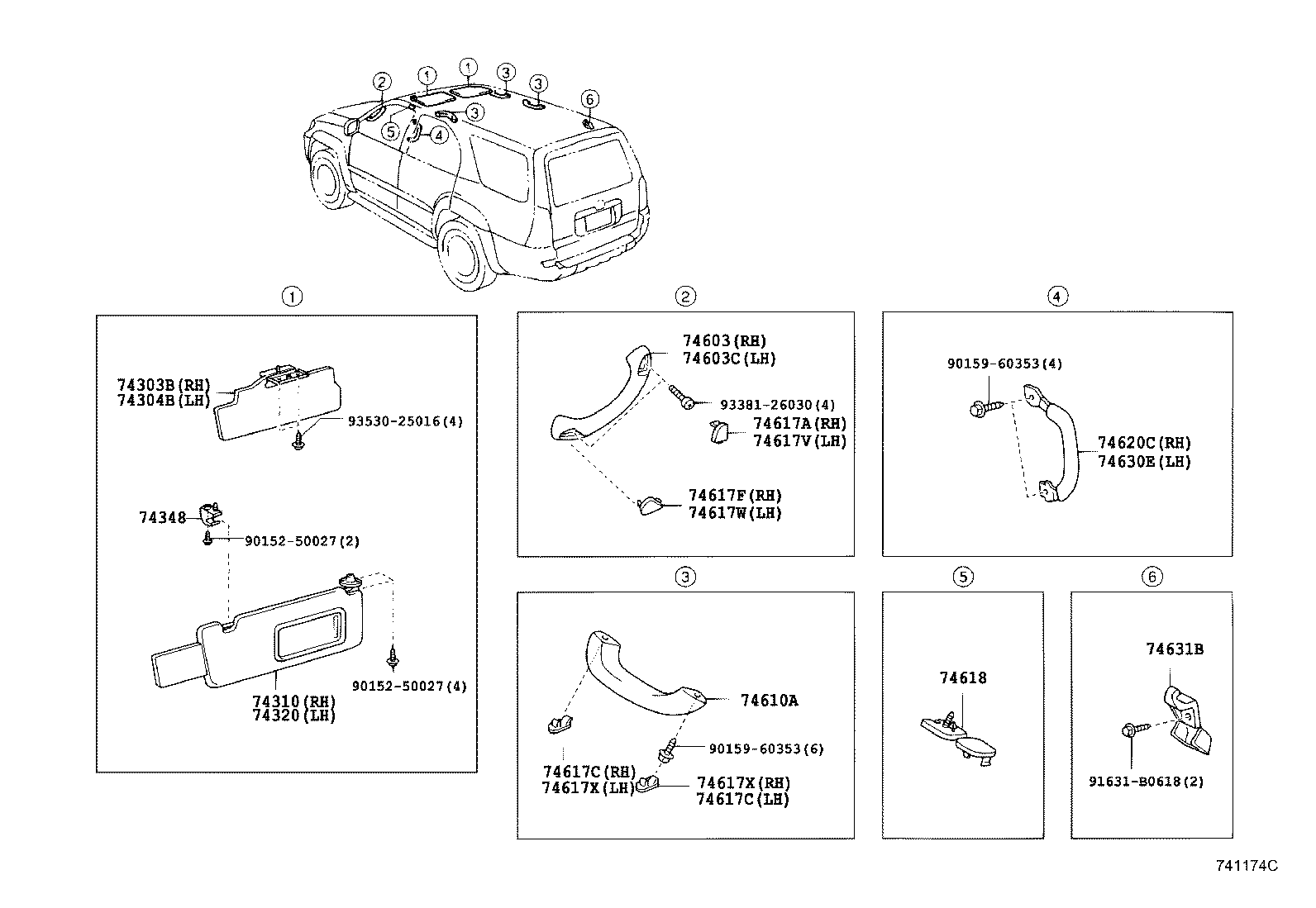 74348-34010-E1 HOLDER, VISOR product image