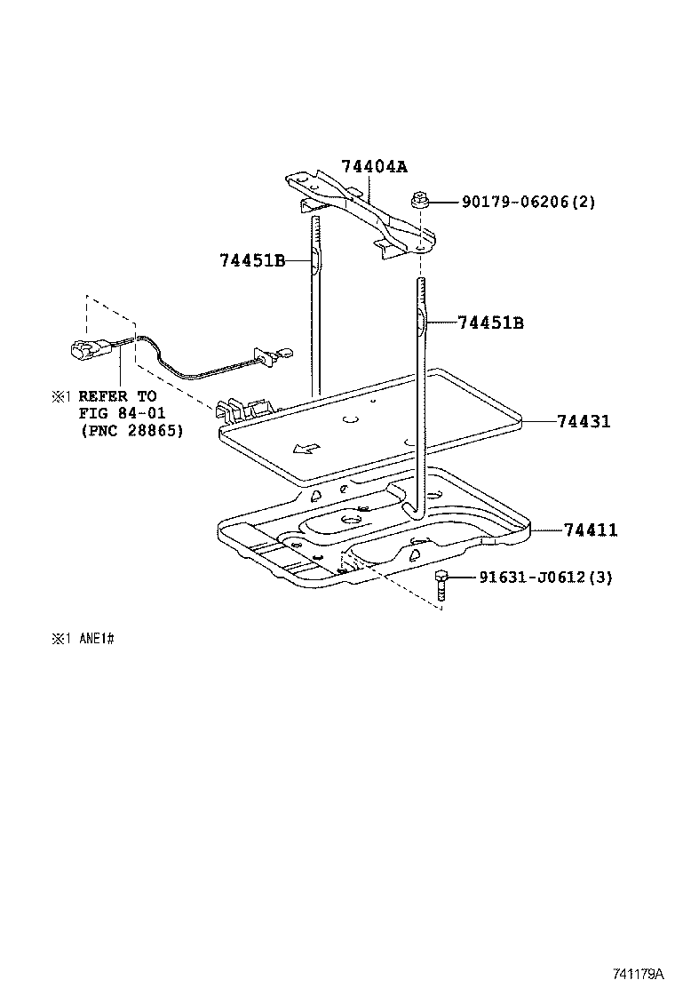 74431-68010 TRAY, BATTERY product image