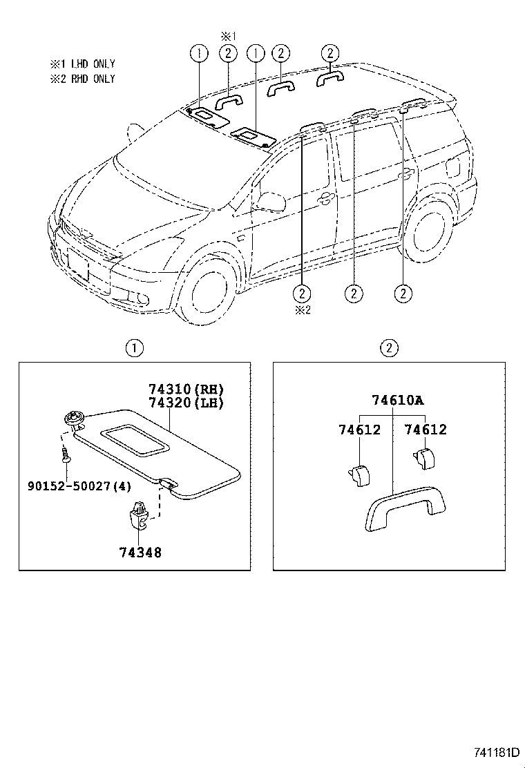 74232-0M010 PANEL, FRONT ARMREST BASE, UPPER LH product image