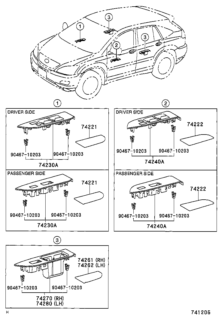74222-48010 COVER, DOOR ARMREST, LH product image