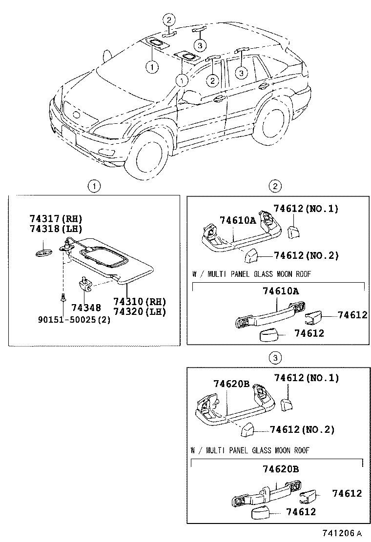 Toyota 74611-58010-B0 COVER, ASSIST GRIP