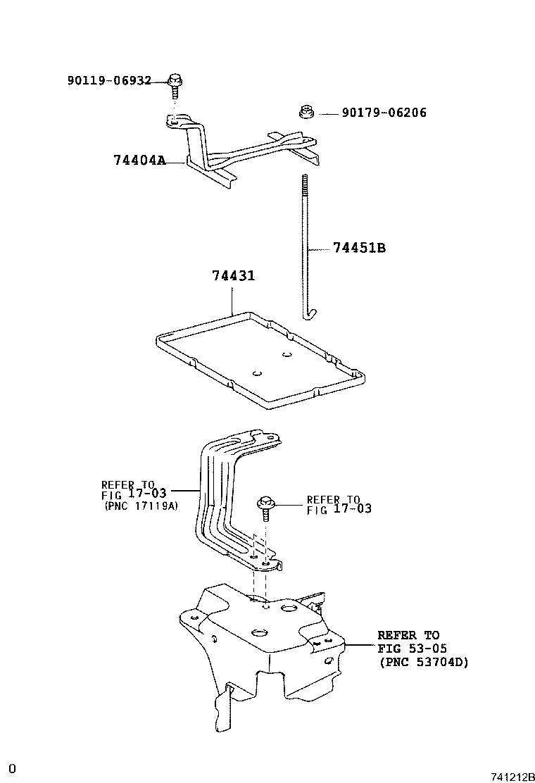 74404-48040 CLAMP SUB-ASSY, BATTERY product image