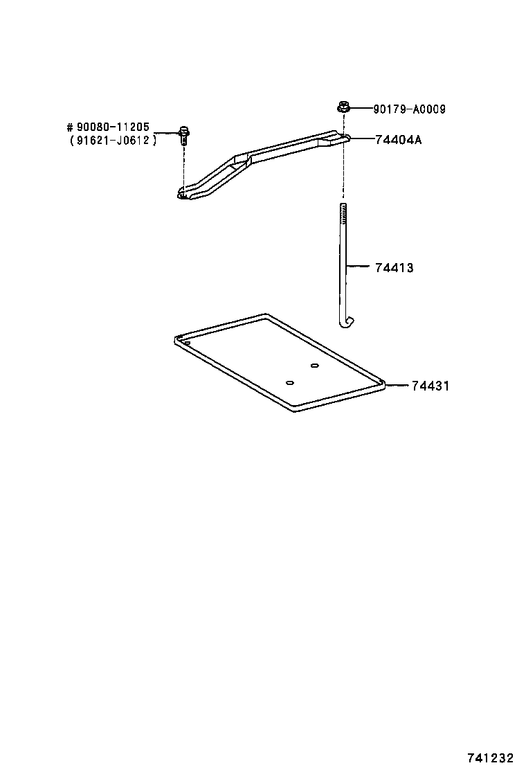 74431-07010 TRAY, BATTERY product image