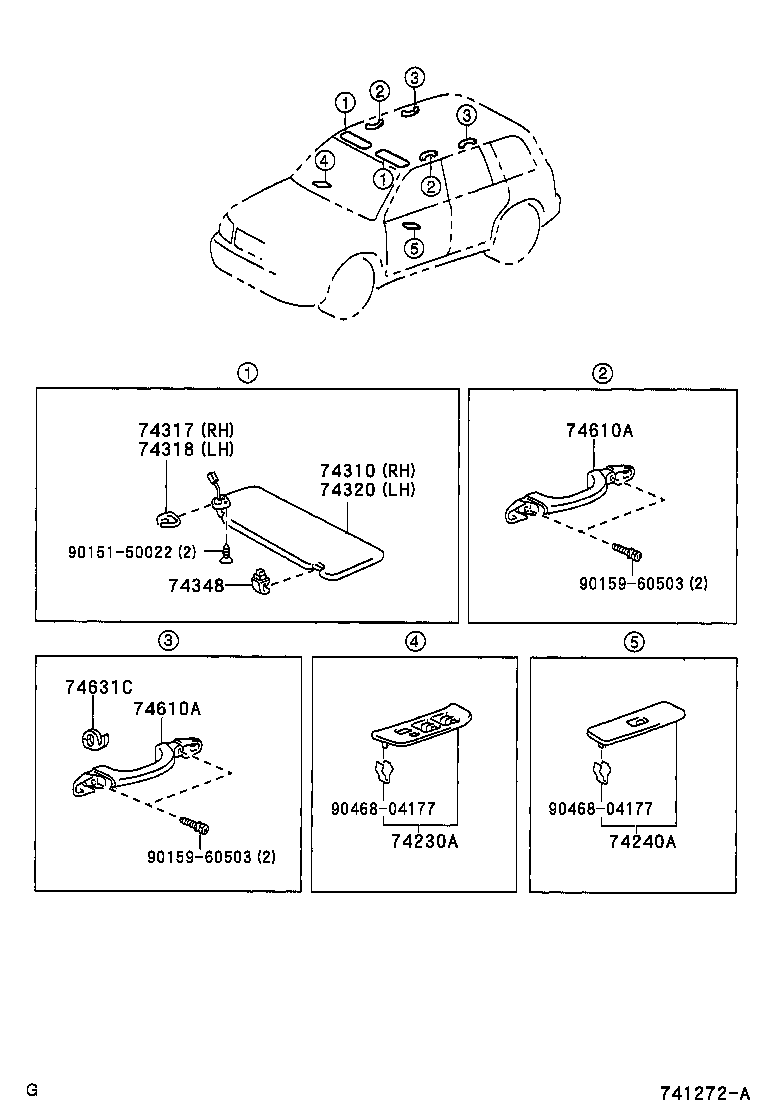 74240-48090-B0 PANEL ASSY, FRONT DOOR ARMREST BASE, LH product image