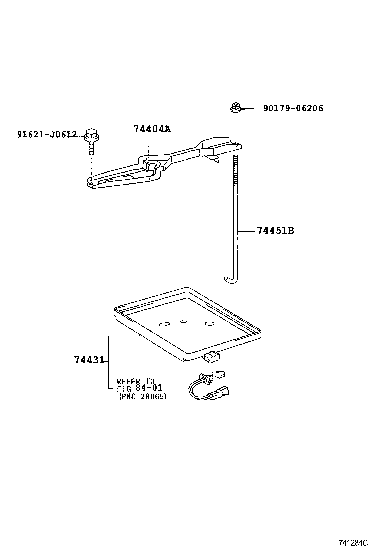 74431-28010 TRAY, BATTERY product image