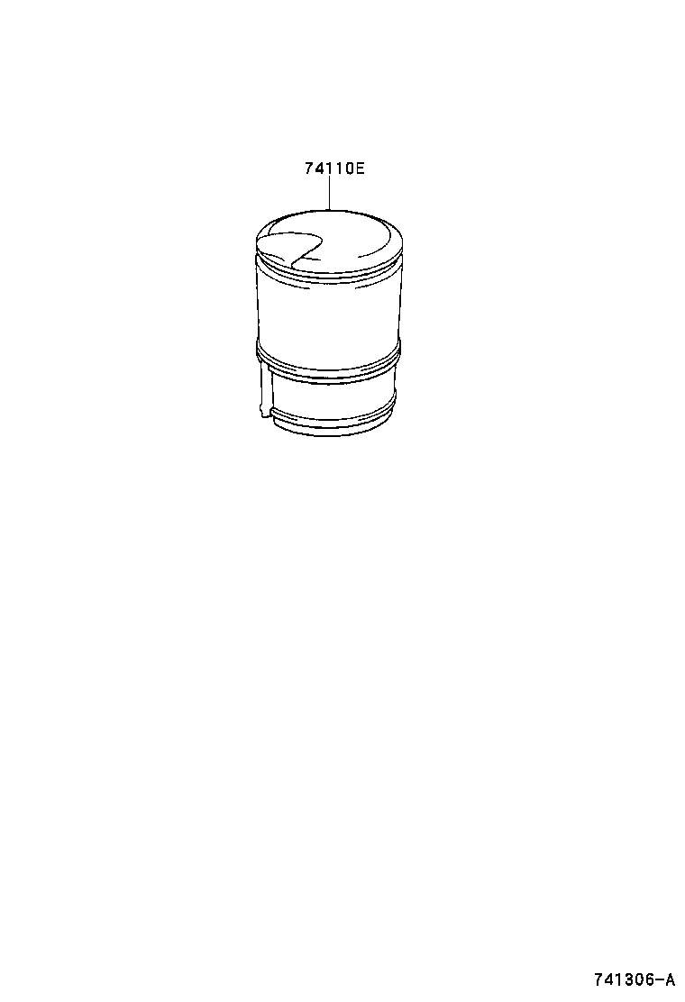 74110-47010 RECEPTACLE ASSY, FRONT ASH product image