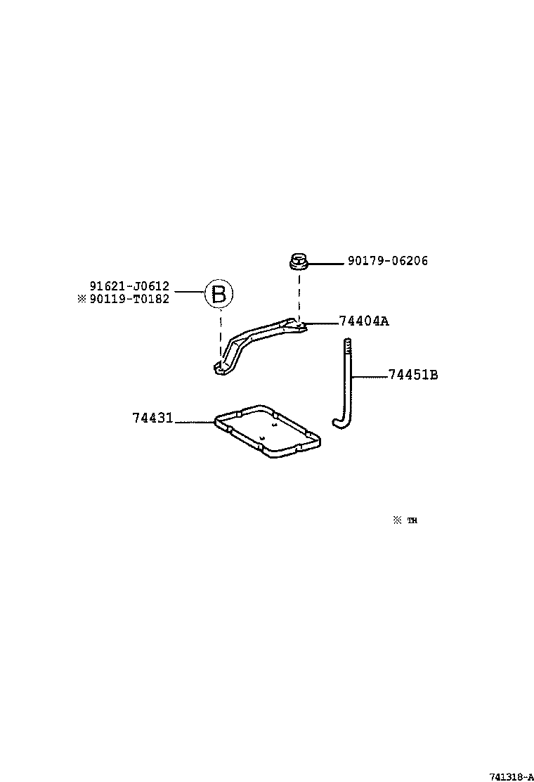 74431-06030 TRAY, BATTERY product image