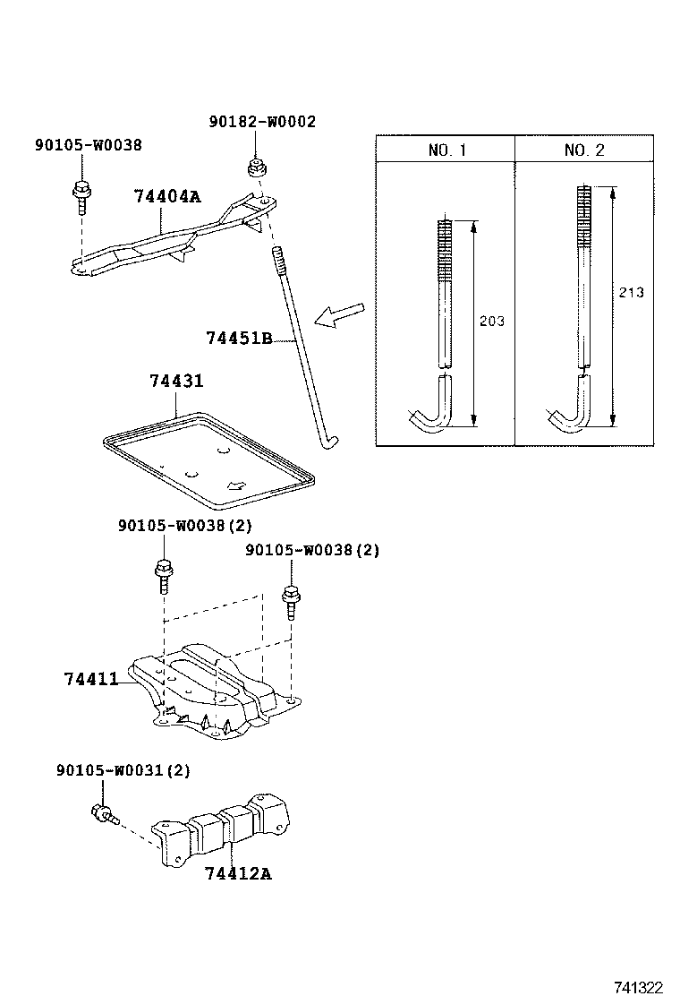 74411-0F010 CARRIER, BATTERY product image