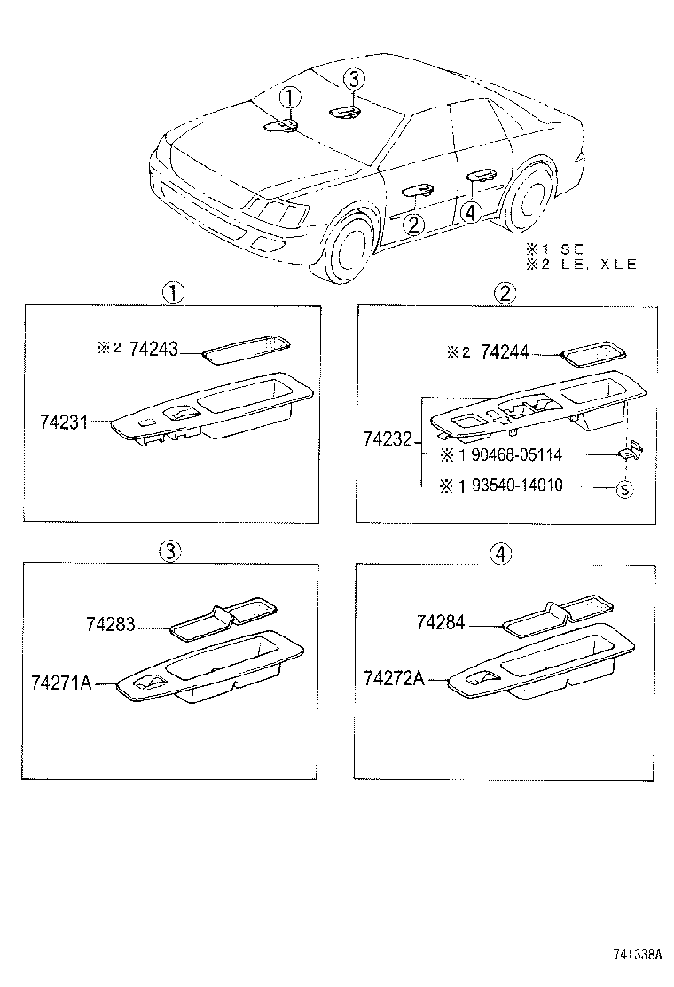 Thumbnail 2 for 74612-AA030-B0