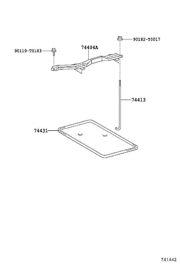 74451-0K080 BOLT, BATTERY CLAMP product image