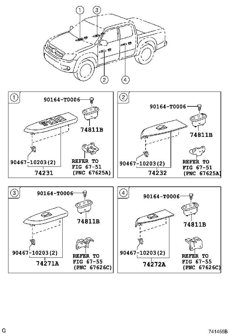 Thumbnail 2 for 74615-0K010-B0