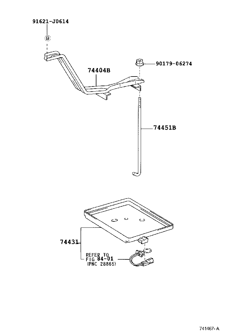 74404-28150 CLAMP SUB-ASSY, BATTERY product image