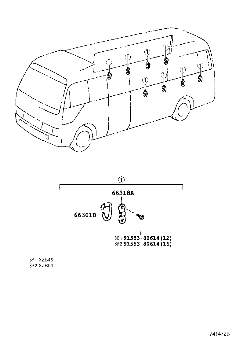 74805-36020 BAR SUB-ASSY, SEPARATOR, A product image