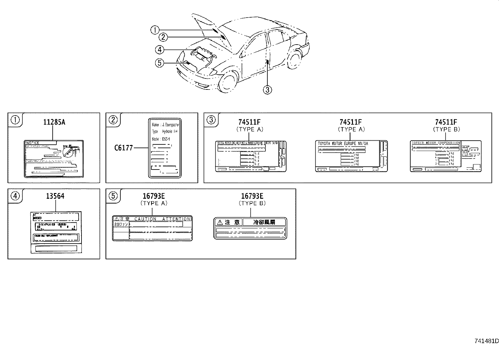 11285-27030 LABEL, COOLANT SYSTEM NOTICE product image