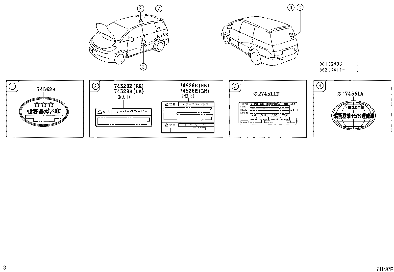 11296-28041 LABEL, ENGINE SERVICE INFORMATION product image