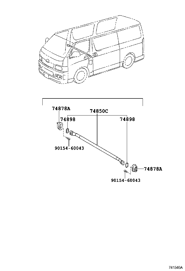 74825-26040-B0 BRACKET, SEPARATOR, RH product image