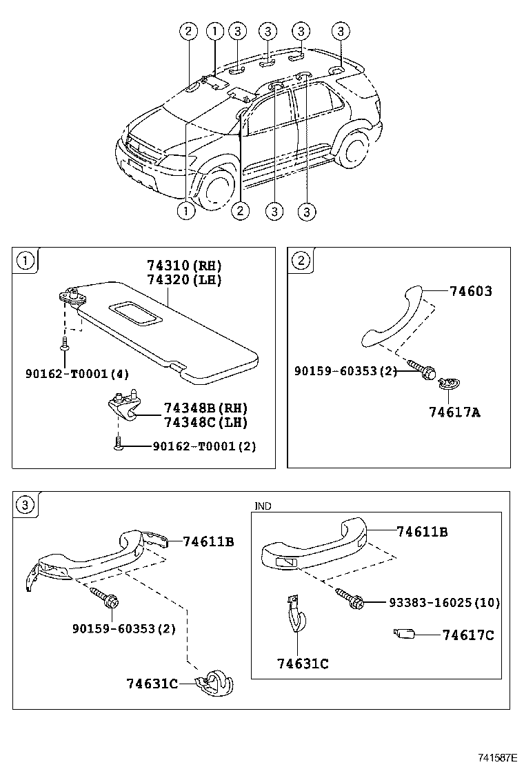 74231-0K400 PANEL, FRONT ARMREST BASE, UPPER RH product image