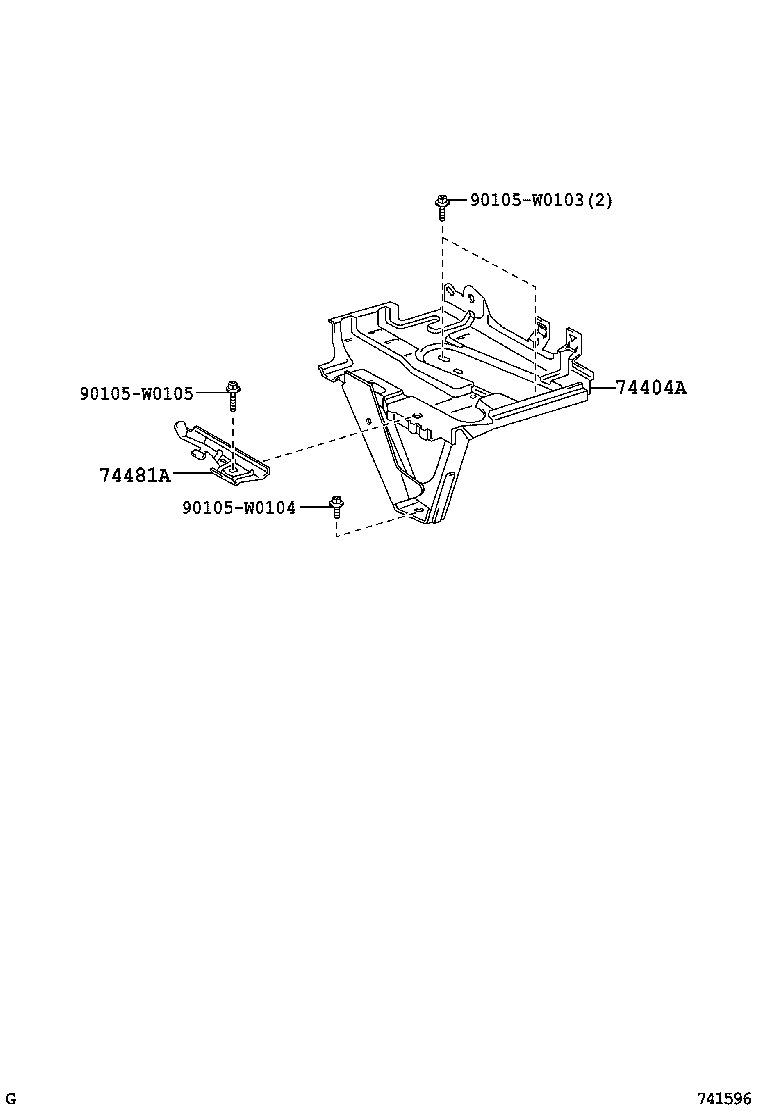 74482-0H010 CLAMP, BATTERY product image