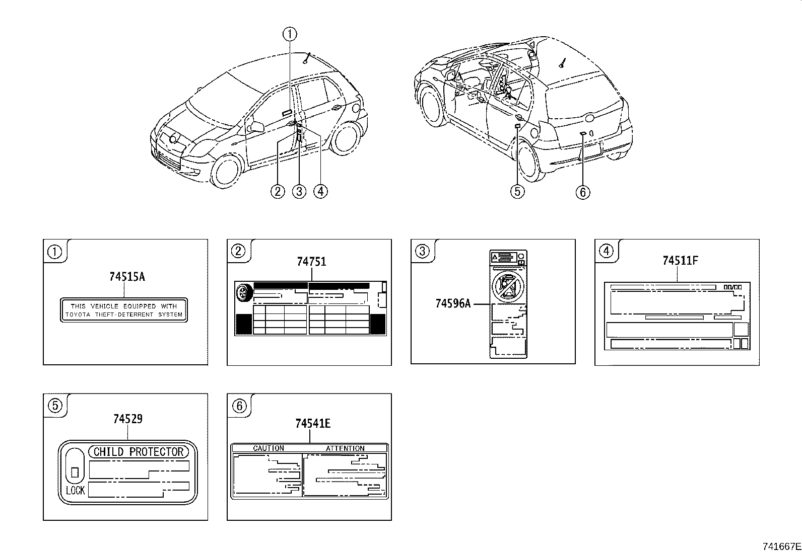 Toyota 11294-28010 LABEL, LEAK DETECTION PUMP INFORMATION