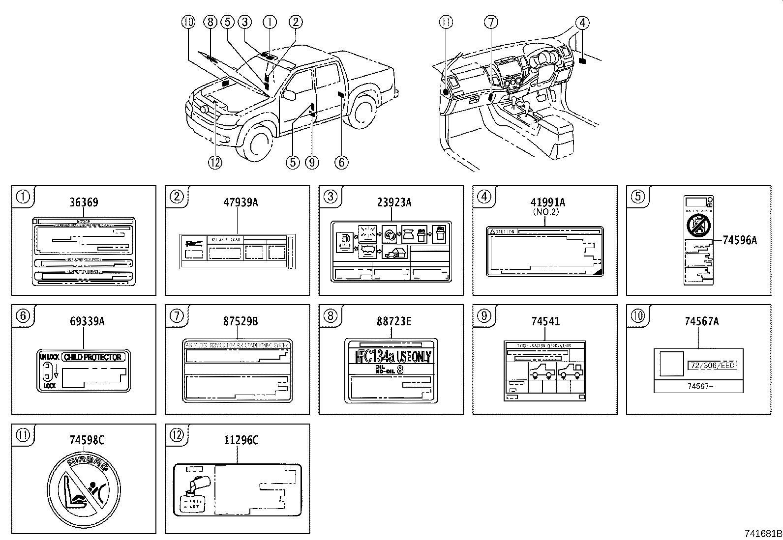 23923-0L080 LABEL, FUEL SEDIMENTER NOTICE product image