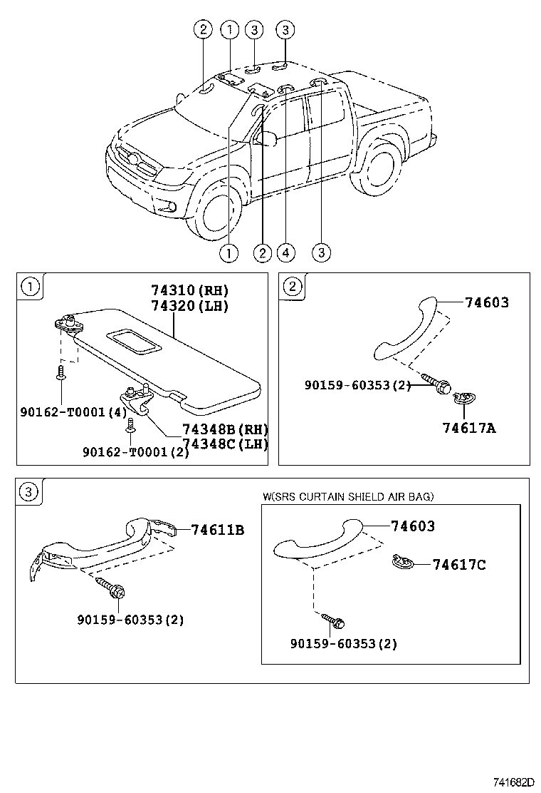 74232-0K150 PANEL, FRONT ARMREST BASE, UPPER LH product image