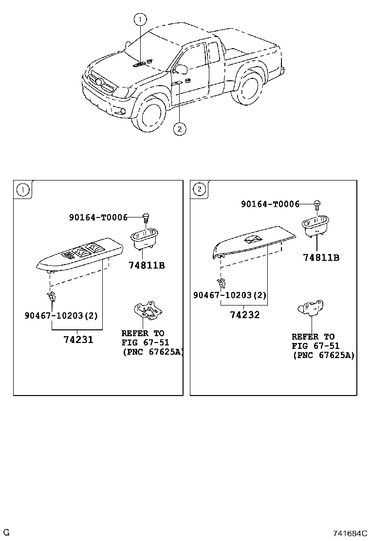 74232-0K150 PANEL, FRONT ARMREST BASE, UPPER LH product image